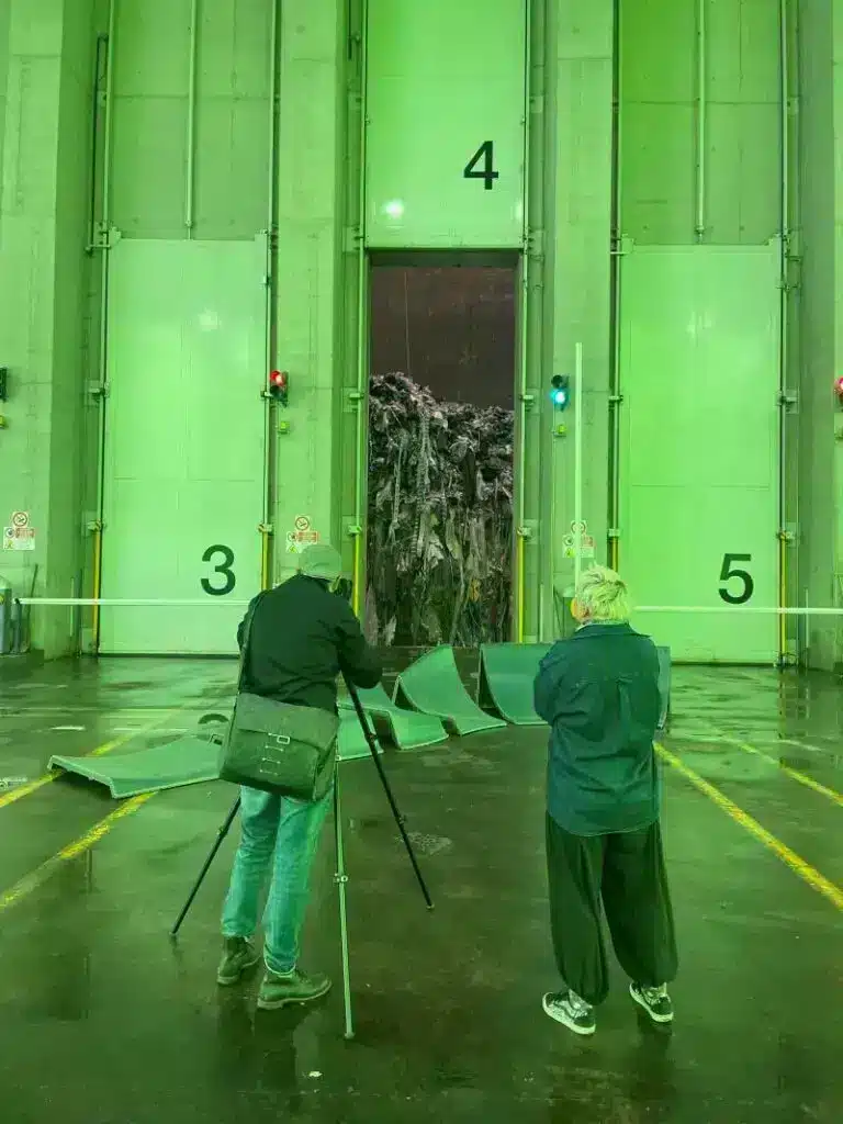 Fotoshooting der Elemente des mobilen Pumptrack Ecopumptrack