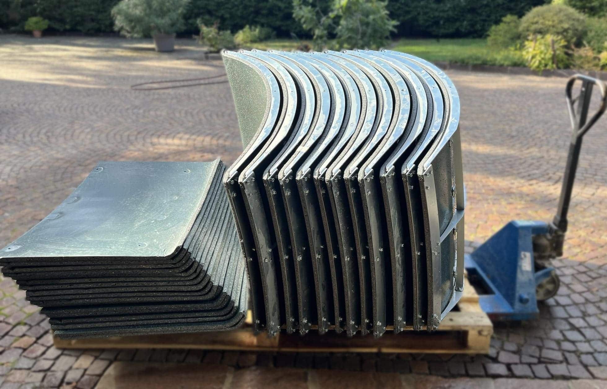 Gestapelte Pumptrack Module