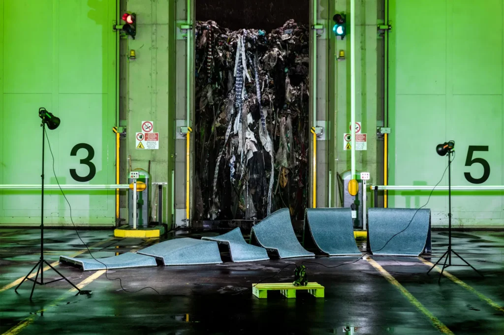 Fotoshooting in Recycling