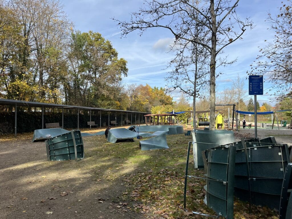 Pumptrack mit langlebiger Oberfläche