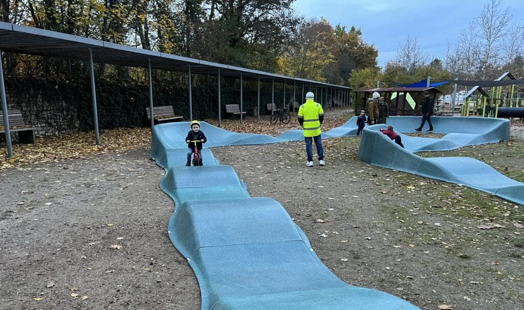 Nachhaltiger Pumptrack im Einsatz bei Event