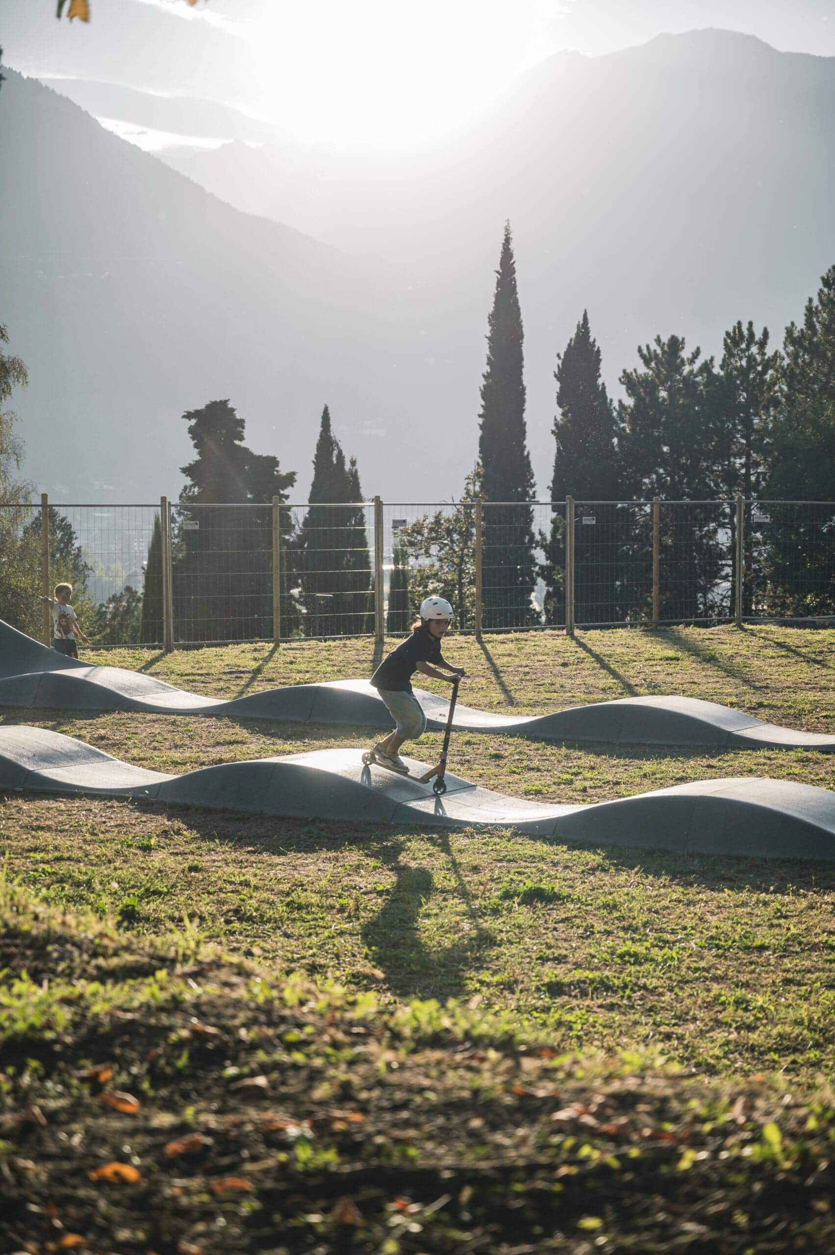 Modulares Pumptrack Design mit Erweiterungsmöglichkeiten