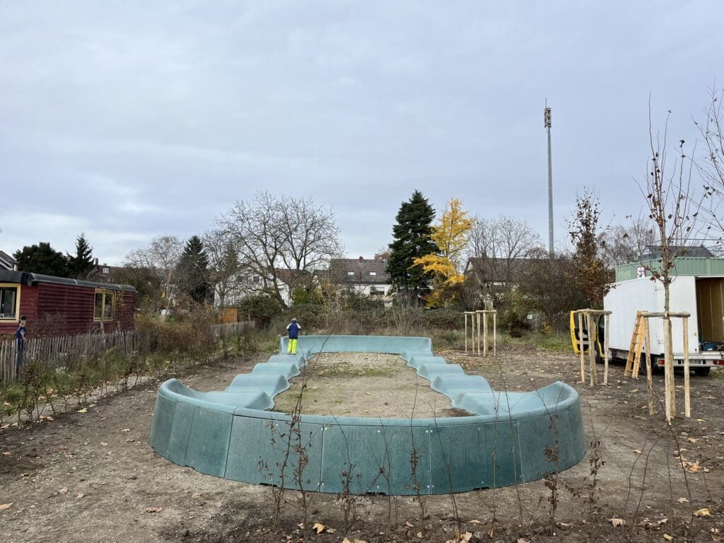 Umweltfreundlicher Pumptrack ohne harte Kanten